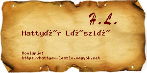 Hattyár László névjegykártya